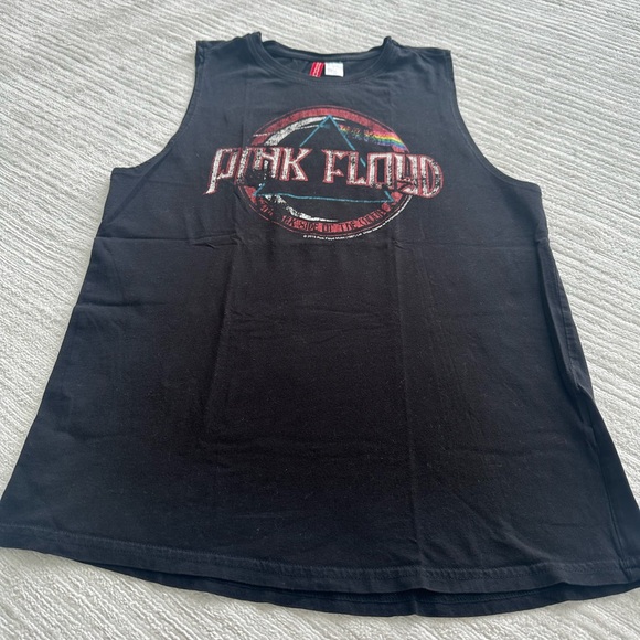 H&M DIVIDED BLACK PINK FLOYD MUSCLE TANK TOP - Picture 3 of 8